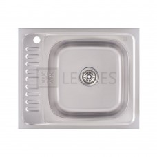 Кухонна мийка Lidz 60x50-R 0,6 мм decor (LIDZ6050R06DEC)