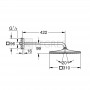 Верхний душ Grohe Rainshower Mono 310 Cube хром (26563000) 2  в интернет магазине сантехники Legres.com.ua