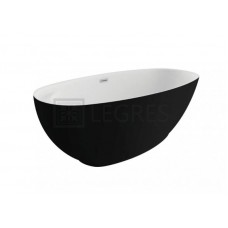 Акрилова ванна KIVI чорна матова, 165 x 75 см