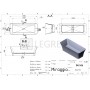 Ванна из искусственного камня Miraggio BONITA 1800х755 мм (0000266) 1  в интернет магазине сантехники Legres.com.ua