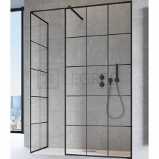 Душова перегородка Radaway Modo XII 130 безпечне скло, factory, чорна (389334-54-55)