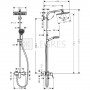 Душова система Hansgrohe Crometta E 240 1jet Showerpipe (27284000) 4  в інтернет магазині сантехніки Legres.com.ua