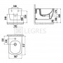 Биде Creavit Elegant подвесное, белое (EG510.00000) 1  в интернет магазине сантехники Legres.com.ua