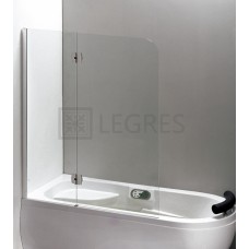 Штора для ванны Eger 120х150 левая, цвет профиля хром (599-120CH/L)