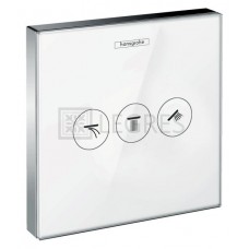 Перемикач на 3 положення Hansgrohe Shower Select скляний (15736400)