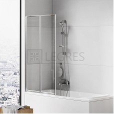 Штора для ванны New Trendy Trex 80x140 безопасное, стекло прозрачное, 2 элемента (P-0152)