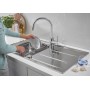 Кухонная мойка Grohe K400 50x86 нержавеющая сталь (31566SD0) 2  в интернет магазине сантехники Legres.com.ua