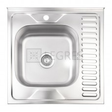 Кухонна мийка Lidz 60x60-L 0,8 мм decor (LIDZ6060LDEC08)