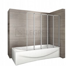 Штора для ванны Rea Idea 120x140 стекло прозрачное (REA-W0850)