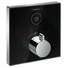 Змішувач для душу Hansgrohe Shower Select скляний чорний (15737600)