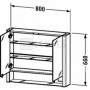Шкафчик с зеркалом Duravit Multibox New 80x66 (9701) 2  в интернет магазине сантехники Legres.com.ua