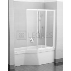 Штора для ванни Ravak VS3 130 129,6 скло Transparent (795V0U00Z1)