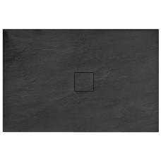 Піддон Rea Stone 80x100 прямокутний, black (REA-K9756)