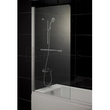 Штора для ванны Eger 80х150 левая, стекло прозрачное (599-02L)