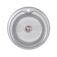 Кухонна мийка Lidz 51x51 0,6 мм decor (LIDZ510D06DEC160)