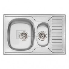 Кухонна мийка Qtap 20x40x34 steel (QT7850BMICDEC08)