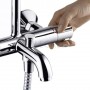 Душова система Hansgrohe Vernis Blend Showerpipe 200 1jet з термостатом для ванни хром (26274000) 4  в інтернет магазині сантехніки Legres.com.ua