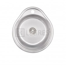 Кухонна мийка Lidz 48x43 0,6 мм decor (LIDZ484306DEC)