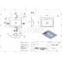 Умывальник DELLA 600 MIRASOFT 1  в интернет магазине сантехники Legres.com.ua