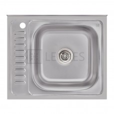 Кухонна мийка Lidz 60x50-R 0,6 мм satin (LIDZ6050R06SAT)