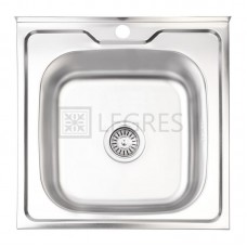 Кухонна мийка Lidz 50x50 0,6 мм polish (LIDZ50x50POL06)