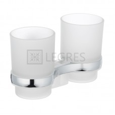 Тримач для щіток з 2 склянками настінний ZERIX LR3308 (LL1439)