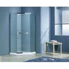 TALÁNY душова кабіна 90 * 90 * 205 см, на піддоні 15 см, профіль хром, скло прозоре 10 мм