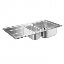 Кухонна мийка Grohe K400 50x97 нержавіюча сталь, 2 чаші (31567SD0)