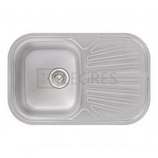 Кухонна мийка Qtap 7448 Micro Decor 0,8 мм (QT7448MICDEC08)