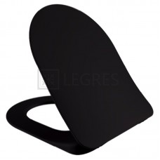 Сидіння Creavit Duck чорне, дюропластів, повільно падає (KC0903.01.1400 E)
