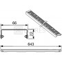 Решетка Tece 600710 drainline Basic 700 мм 2  в интернет магазине сантехники Legres.com.ua