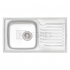 Кухонная мойка Qtap 18x36.5x38 steel (QT7843SAT08)