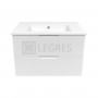 LIBRA комплект меблів 80см білий: тумба підвісна, 2 ящика + умивальник накладної арт 15-41-80 2  в інтернет магазині сантехніки Legres.com.ua