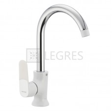 Кухонный смеситель белый MIXXUS Premium Tiger 014 (MI0573)