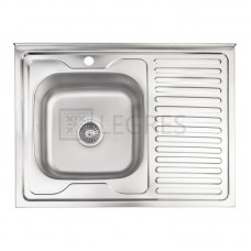 Кухонная мойка Lidz 60x80-L 0,8 мм decor (LIDZ6080LDEC08)