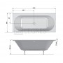 Акриловая ванна Ravak CITY SLIM 1800х800 мм (C921300000) 4  в интернет магазине сантехники Legres.com.ua