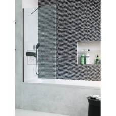 Штора для ванни Radaway Modo PNJ 90 безпечне скло, прозоре, чорна (10006090-54-01)