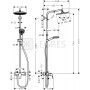 Душова система Hansgrohe Crometta S 240 1jet Showerpipe (27269000) 2  в інтернет магазині сантехніки Legres.com.ua