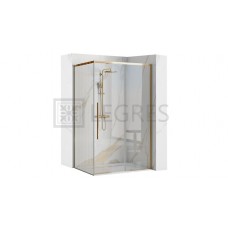 Душевая кабина Rea Solar 80x100 gold безопасное стекло прозрачное (REA-K4901)