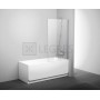 Штора для ванны Ravak PVS1-80 bright alu+glass Transparent (79840C00Z1) в интернет магазине сантехники Legres.com.ua