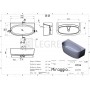Ванна зі штучного каменю Miraggio ANNA 1600х850 мм (0001640) 1  в інтернет магазині сантехніки Legres.com.ua
