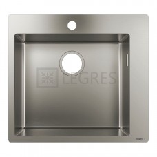 Кухонная мойка Hansgrohe S711-F450 550х500 на столешницу, Stainless Steel (43301800)