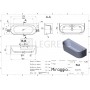 Ванна из искусственного камня Miraggio BALI 1700х750 мм (0001036) 1  в интернет магазине сантехники Legres.com.ua