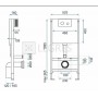 Инсталляционная система Rea для унитаза + кнопка F light gold (REA-E9851) 1  в интернет магазине сантехники Legres.com.ua