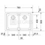 Кухонная мойка Franke LLL 620-79 79х50х19 (101.0381.839) декор 4  в интернет магазине сантехники Legres.com.ua