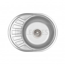 Кухонна мийка Lidz 57x45 0,6 мм satin (LIDZ574506SAT)