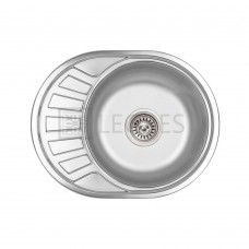 Кухонная мойка Lidz 57x45 0,6 мм satin (LIDZ574506SAT)