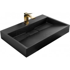 Умывальник Rea Goya 37x70 black mat (REA-U8802)