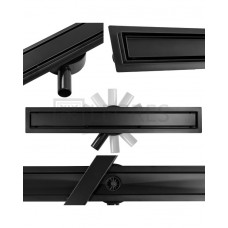 Трап Calani Eco360 500 мм, двосторонній black (CAL-G0013) Трап Calani Eco360 500 мм, двосторонній black (CAL-G0013)