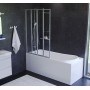Душевая шторка для ванны 100х140 см, поворотно-складная AM.PM WU80BS-100-140CT Like 2  в интернет магазине сантехники Legres.com.ua